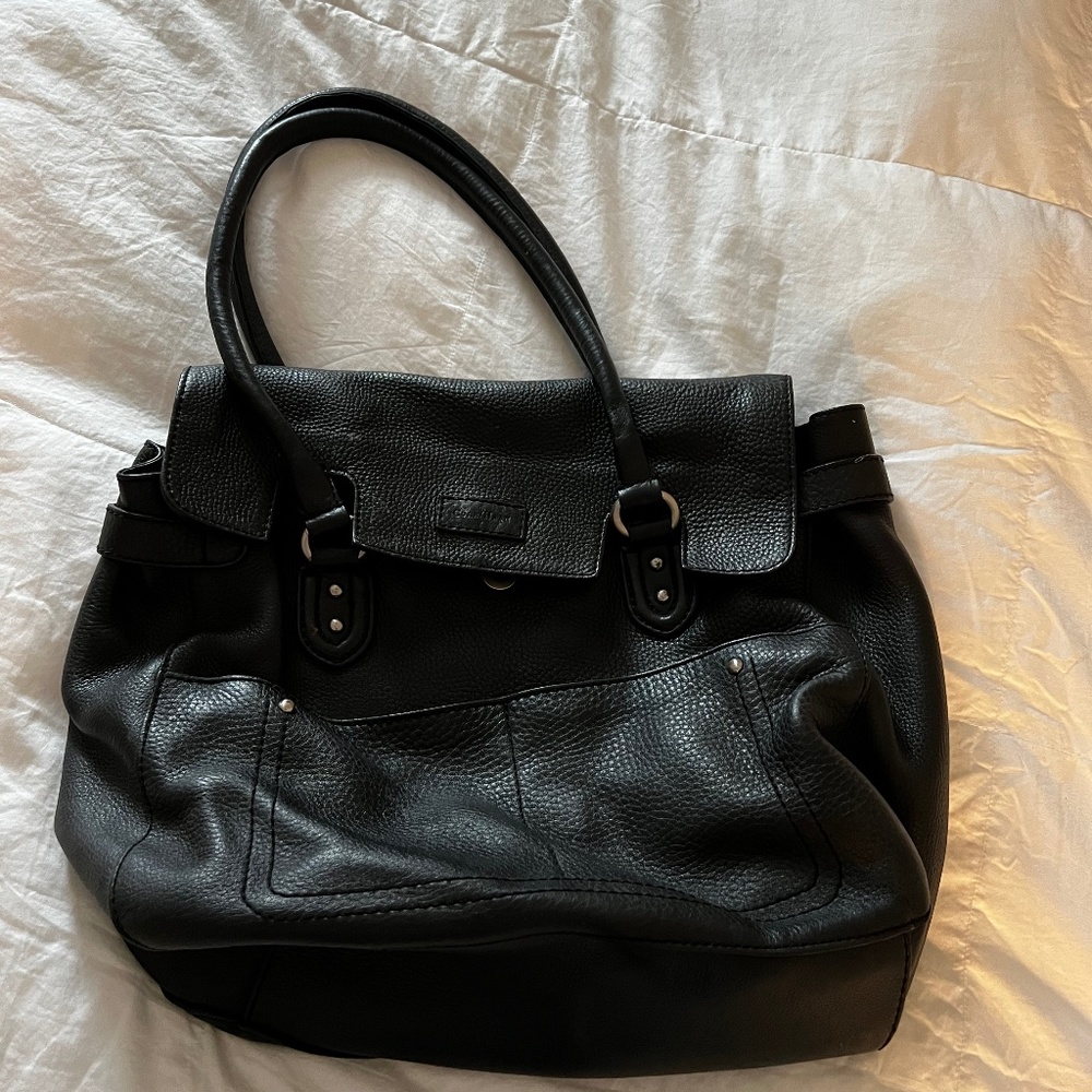 Cole Haan Lagere Black Leather Purse